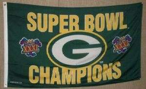 NFL 3 x 5 Flag Green Bay Packers Super Bowl 31, NEW  