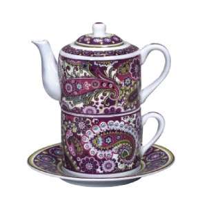 VERA BRADLEY COFFEE TEA pot FOR ONE cup VERY BERRY gift  