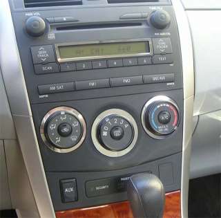 2009 2010 11 Toyota Corolla Radio/HVAC Chrome Trim Kit  
