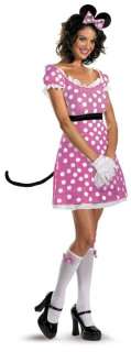 2010 MINNIE MOUSE Pink Adult Costume Polka Dot Mascot  