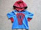 NWT Boys Baby Gap & Junkfood Webbed / Hooded Spiderman T shirt Top 4T 