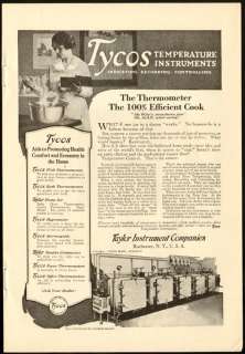 1923 Print Ad TYCOS Cooking Thermometer Rochester  