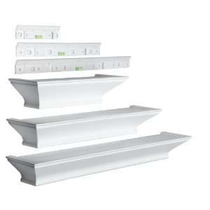  Burnes of Boston LL2940 Level Line White 3 Pack Ledge Set 