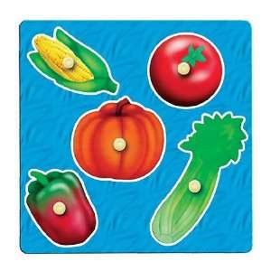  Veggies Knob Puzzle Toys & Games