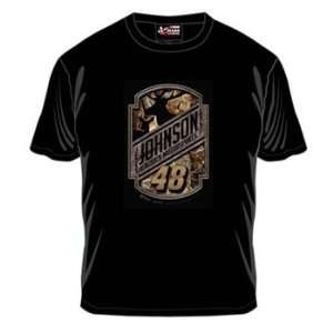  #48 Jimmie Johnson Black Realtree One Sided Mens Tee M 