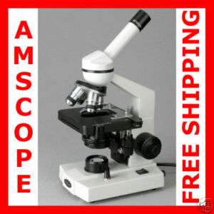 40x 1000x STUDENT COMPOUND MICROSCOPE +MECHANICAL STAGE 013964562118 