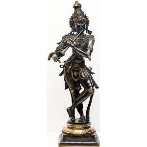  Why is Krishna Black?   Brass Sculpture