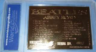 THE BEATLES 23Kt Gold Card Abbey Road London Album Iconic Music World 
