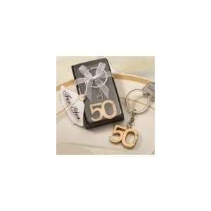  50th Anniversary key ring favors