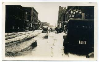 1930s Photo~busy street scene~snow~Denver?, Colorado  