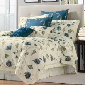  Blue/green Arianna Crewel Comforter Cover   Twin