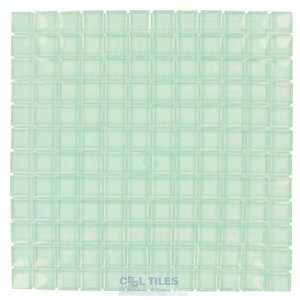   tile in powder blue 11 5/8 x 11 5/8 mesh backe