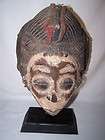 Vintage African Punu Maiden Spirit Mask, Ceremonial Whi