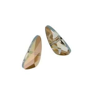 Swarovski Crystal #5590 18mm Wing Beads Crystal Bronze 