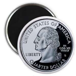   Washington Heads State Quarter 2.25 Inch Fridge Magnet