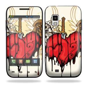   Vinyl Skin Decal for Samsung Fascinate i500 Verizon   Stabbing Heart