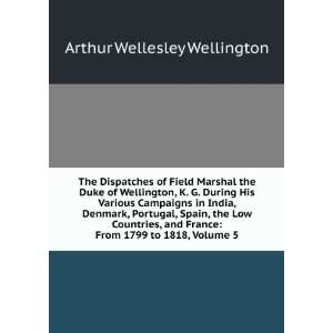    From 1799 to 1818, Volume 5 Arthur Wellesley Wellington Books