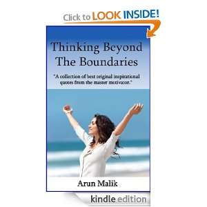 Thinking Beyond The Boundaries Arun Malik  Kindle Store