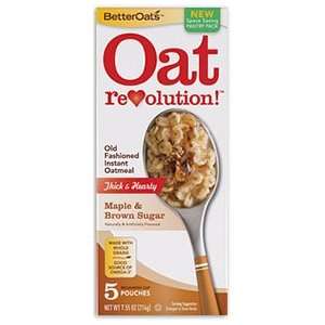 Oat Revolution Old Fashioned Thick & Hearty Instant Oatmeal   Maple 