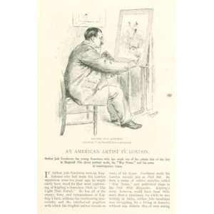  1897 Artist Arthur Jule Goodman in London illustrated 