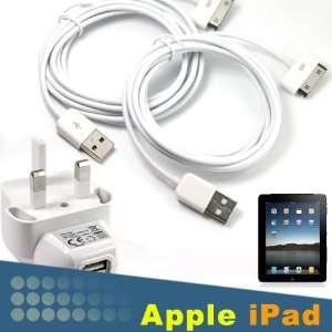   Foot Feet USB Cable Cord For iPad iPad2 2 iPhone 4S White Cell