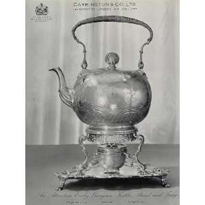  1958 Ad Carrington Pere Pilleau Georgian Silver Kettle 