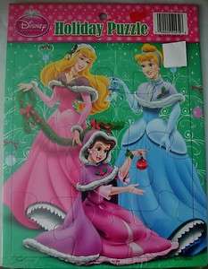   Princess Cinderella Sleeping Beauty Jigsaw Puzzle 12 piece  