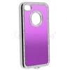 Purple Luxury Bling Diamond Rhinestone Aluminium Case Cover For iPhone 