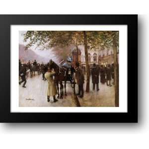 The Boulevards, Evening in Front of the Cafe Napolitain 28x22 Framed 