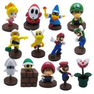 13x Official Super Mario Shy Guy Yoshi Figure Set #03  