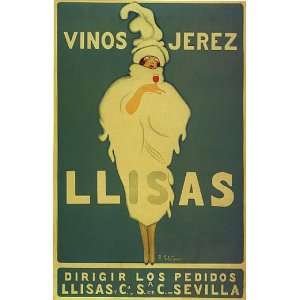  VINOS JEREZ LLISAS WINE SEVILLA FASHION GIRL SPAIN VINTAGE 