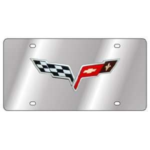  Corvette C6 Flags License Plate Automotive