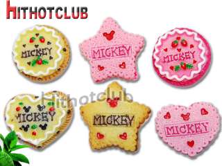 6X Cute 3D Mickey Cake Figure Brooch + Gift Box HK 1483  