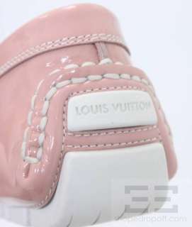 Louis Vuitton Pale Pink Patent Leather Driving Moccasins Size 36, NEW 