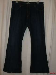  LEVIS 537 Low Flare Dark Blue Four Pocket Denim Jeans Size 14M  
