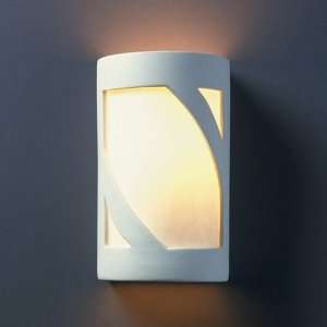 Justice Design 7325 BIS, Ambiance Ceramic Wall Sconce Lighting, 1 