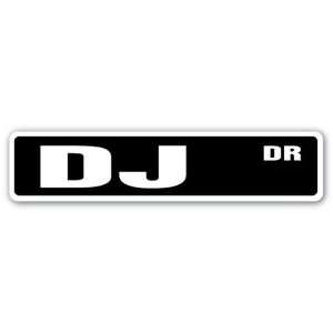  DJ Street Sign music disc disk jockey club dance hip hop 