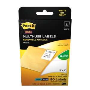    Use Labels, 3 x 4 Inches/76.2 mm x 101 mm (6200 VS)