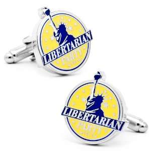  Cufflinks Inc 1971 Libertarian Party Button Cufflinks (CC 