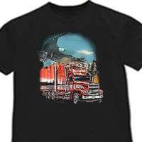 18 Wheeler shirt tshirt Eagle Big Rig trucker t shirt  