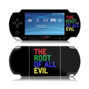   MS GRED20014 Sony PSP Slim  Greedy Geniu$  The Root Of All Evil Skin