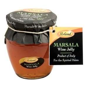 Roland Marsala Wine Jelly   8.1 oz Glass Jar  Grocery 