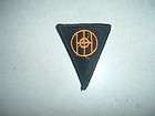 MILITARY PATCH 83RD INFANTRY DIVISION BLACK AND YELLOW COLORED