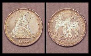 1875 Liberty Seated (Twenty Cent Piece) CH/UNC  