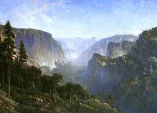 FRAMED Thomas Hill Yosemite Valley Repro CANVAS ART  