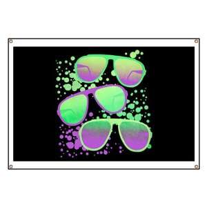  Banner 80s Sunglasses (Fashion Music Songs Clothes 