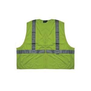  ERB 14631 S15Z ANSI Class 2 Zippered Mesh Safety Vest with 