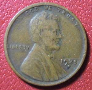 1925 D Denver Mint Lincoln Wheat Cent Penny  