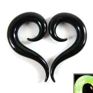 Alien Tail Shape Glass Handmade Spiral Tapers   Each One Unique   00g 