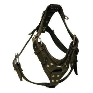  Top Dog Black Ring Lether Harness